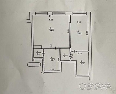 Продається простора 2-к квартира, що на вул. Скрипника 40 (Островського), на 17 . . фото 1