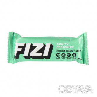 Батончики Guilty Pleasure Coconut Cookie + Almond от FIZI – глазурь, арахисовая . . фото 1