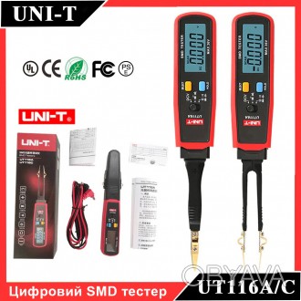 Цифровой мультиметр-пинцет для SMD компонентов UNI-T UT116С применяется для изме. . фото 1
