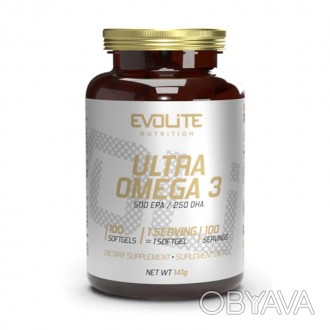 Ultra Omega 3 500/250 от Evolite Nutrition – натуральная добавка для поддержания. . фото 1
