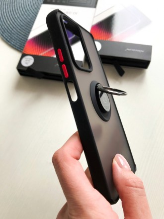  Протиударний чохол бампер LikGus Maxshield Magnetic Ring з підставкою для Xiaom. . фото 3