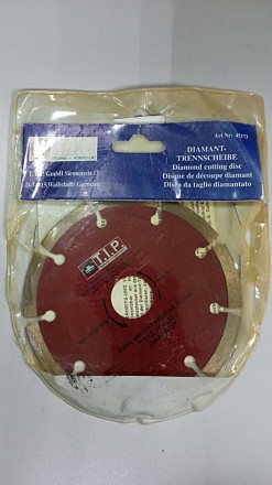 Відрізний алмазний диск T.I.P. D-74915 115 мм
Внимание! Комісійний товар. Уточню. . фото 2