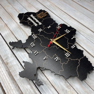 Часы настенные в форме карты Украины для Вашего шефа:
Характеристики:
✔ Материал. . фото 3