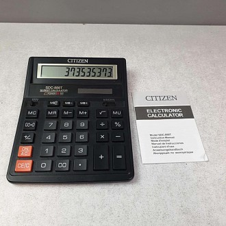 Калькулятор настольный Citizen SDC-888TII бухгалтерский 12-ти разрядный, самый п. . фото 3