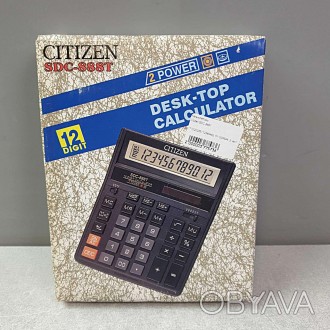 Калькулятор настольный Citizen SDC-888TII бухгалтерский 12-ти разрядный, самый п. . фото 1