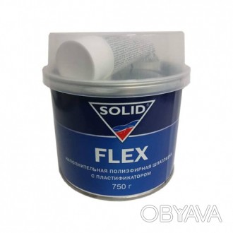 
Наповнювальна поліефірна шпаклівка з пластифікатором Solid Flex. Завдяки оптима. . фото 1