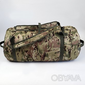 Баул для ЗСУ 100л Oxford 800D Мультикам Баул-рюкзак 
Армейский баул выполнен из . . фото 1