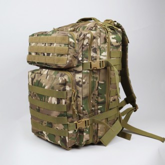Тактический штурмовой рюкзак 50 литров Мультикам MOLLE Оксфорд 800D
Эргономичный. . фото 3