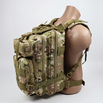 Рюкзак тактический штурмовой Мультикам Оксфорд 800D 30 л Прочный штурмовой рюкза. . фото 11