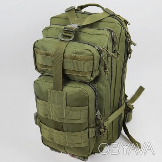 Рюкзак тактический штурмовой Олива Оксфорд 800D 30 л Прочный штурмовой рюкзак Ол. . фото 1