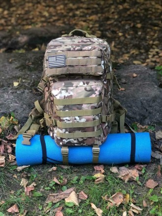 Тактический штурмовой рюкзак военного класса усиленный и прошитый двойным швом в. . фото 7