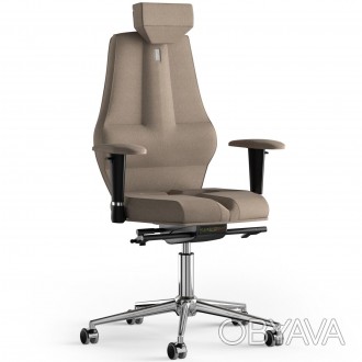 Тканинне офісне крісло для персоналу Nano з підголівником має запатентовану ерго. . фото 1