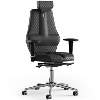 Шкіряне офісне крісло Nano з підголовником та дизайнерським швом має запатентова. . фото 2