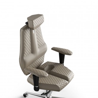 Шкіряне офісне крісло Nano з підголовником та дизайнерським швом має запатентова. . фото 3