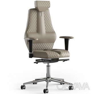 Шкіряне офісне крісло Nano з підголовником та дизайнерським швом має запатентова. . фото 1