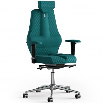 Тканинне офісне крісло для персоналу Nano з підголівником та дизайнерським швом . . фото 2