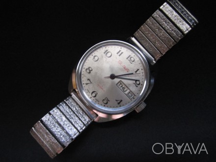 Часы мужские "СЛАВА" Дв. календарь №9