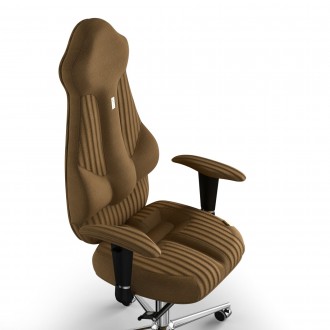 Тканинне офісне крісло для керівників Imperial з підголовником та дизайнерським . . фото 3