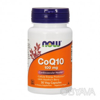 NOW CoQ10 100 mg – коэнзимы в капсулах. Добавка являет собой важную частицу прин. . фото 1