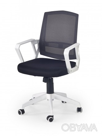 Офісне крісло Ascot чорно-білий (білий/чорний) постачається у розібраному вигляд. . фото 1
