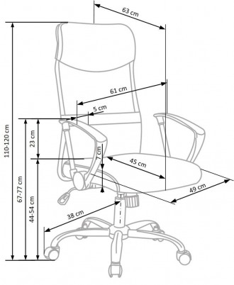 Офісне крісло Vire (зелений) постачається у розібраному вигляді. Запакований у з. . фото 3
