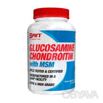 SAN Glucosamine Chondroitin with MSM – это спортивная пищевая добавка для поддер. . фото 1