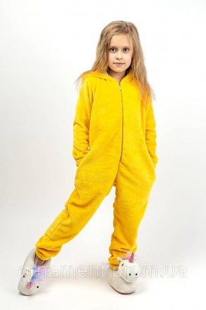 
Кигуруми пижама пикачу, детский теплый комбинезон на молнии для дома на мальчик. . фото 3