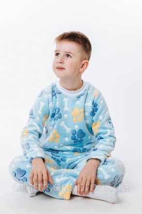  
Піжама дитяча тепла на хлопчика, зручний одяг для дому та сну зимовий
Розмір в. . фото 6