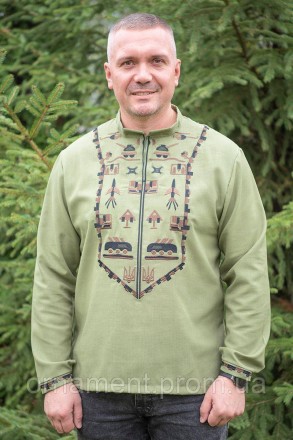 
Лляна вишиванка чоловіча — стильна українська сорочка, виготовлена з натурально. . фото 2