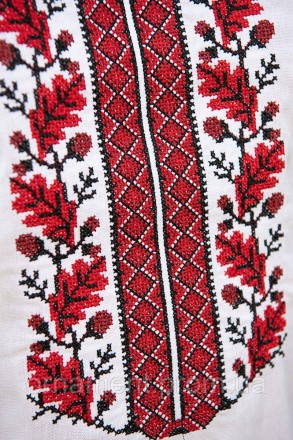 
Традиційна чоловіча біла вишиванка з червоним візерунком — національна українсь. . фото 7