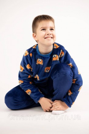 
Піжама дитяча тепла на хлопчика, зручний одяг для дому та сну зимовий
Розмір ві. . фото 3