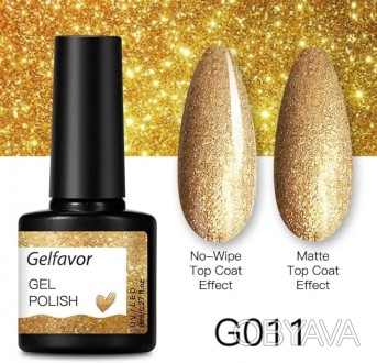 Гель-лак GELFAVOR / золотой