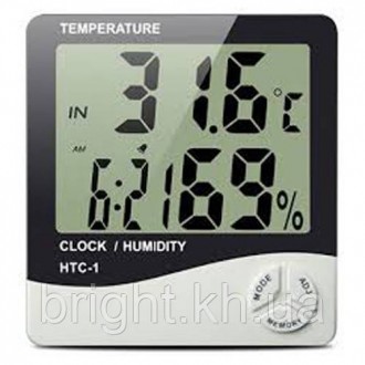 Термометр HTC-1, цифровий термометр-гігрометр, прилад для виміру температури і в. . фото 8