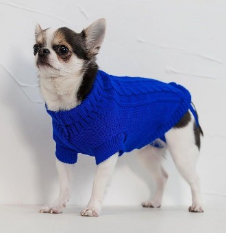 Вязаный свитер для собак Alfa «Премиум». Свитерок хорошо тянется, очень теплый, . . фото 5