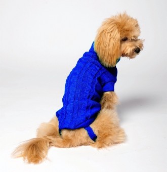 Вязаный свитер для собак Alfa «Премиум». Свитерок хорошо тянется, очень теплый, . . фото 8