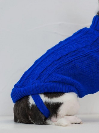 Вязаный свитер для собак Alfa «Премиум». Свитерок хорошо тянется, очень теплый, . . фото 4