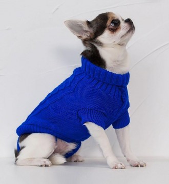 Вязаный свитер для собак Alfa «Премиум». Свитерок хорошо тянется, очень теплый, . . фото 6