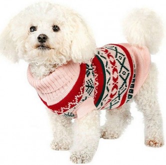 Вязаный свитер для собак Alfa «Узоры» - свитерок хорошо тянется, очень теплый и . . фото 2