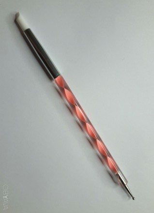 Дотс и силиконовая кисть для маникюра с красивой витой ручкой (#1).
Дотс 1,7 мм. . фото 2