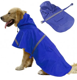 Непромокаемый дождевик для больших собак Alfa «Попона». Материал - непромокаемая. . фото 2