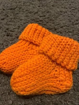 Теплі дитячі шкарпетки для немовлят віком від народження до трьох місяців (8 См). . фото 8