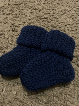 Теплі дитячі шкарпетки для немовлят віком від народження до трьох місяців (8 См). . фото 4