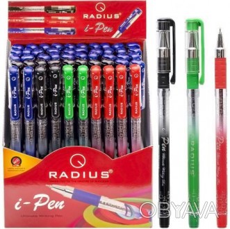 Ручка кулькова RADIUS "I Pen" на масляній основі. Товщина лінії 0.7 мм Матеріал . . фото 1