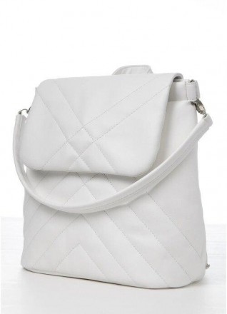 Стильний білий рюкзак стьобаний шкіряний еко.
Виконаний зі зносостійкої, якісної. . фото 6