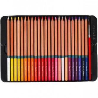 Набір кольорових художніх водорозчинних олівців "Renoir Fine Art Aqua" в металев. . фото 4