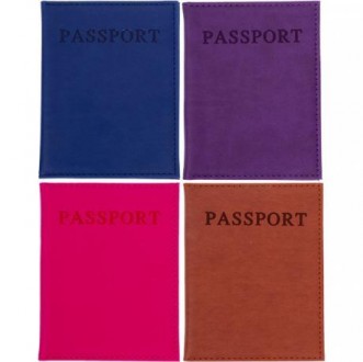 Обкладинка для паспорта з вибитою написом "Passport". Виготовлена з якісного шкі. . фото 2
