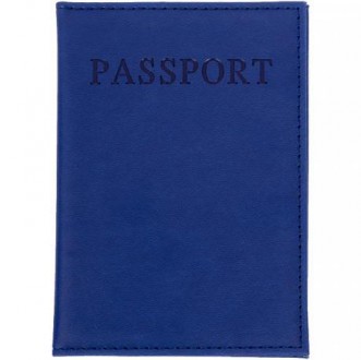 Обкладинка для паспорта з вибитою написом "Passport". Виготовлена з якісного шкі. . фото 3