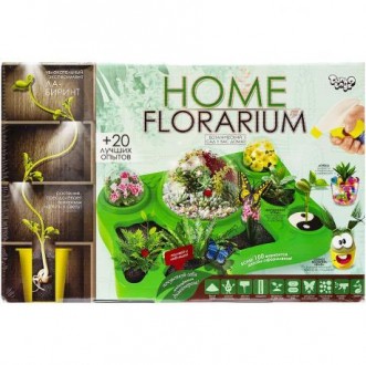Безпечний освітній набір для вирощування рослин "HOME FLORARIUM" - ботанічний са. . фото 2