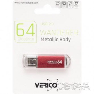 Флешка Verico USB 64Gb Wanderer Red. . фото 1