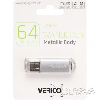 Флешка Verico USB 64Gb Wanderer Silver. . фото 1